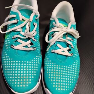 Nike Teal and White Athletic Shoes
